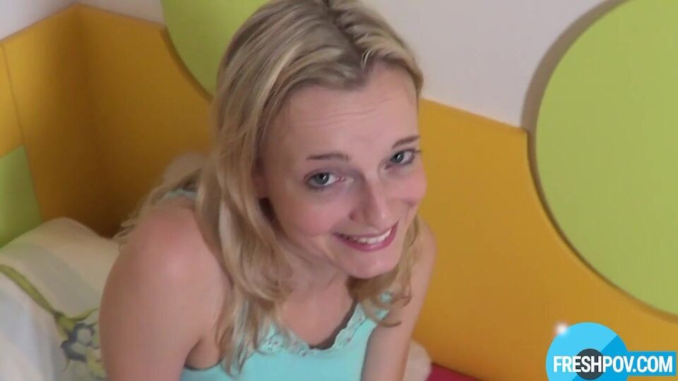 Passionate POV doggy style fuck with a hot blonde Christy Lane
