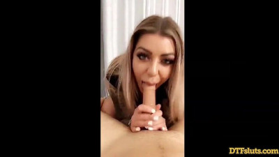 Blondie sweetheart Karma RX likes blowing this massive wiener
