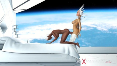 Winsome women's shemale fucks girl smut