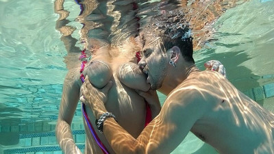 Nice outdoor fuck with a long-legged busty brunette Bethany Benz