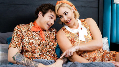 A young man with a big boner rammed a busty blonde Ryan Keely