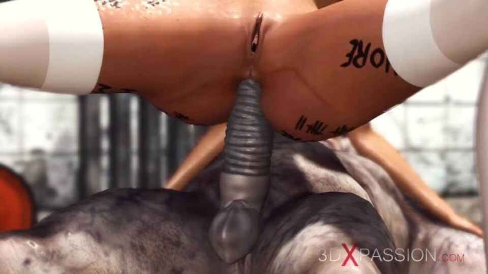 First time anal clip with flattering dona from 3DXPassion