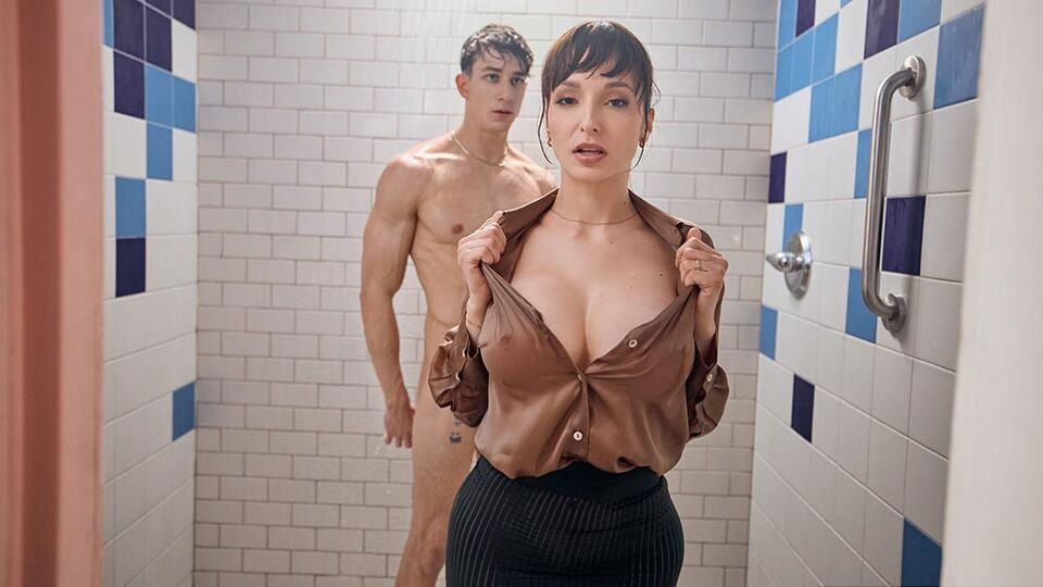 Rough sex on the table with a big-boobed MILF Lexi Luna