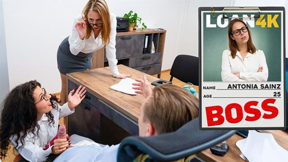 Antonia Sainz and Stanley Johnson's female boss porn by Loan4k