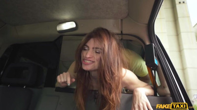 Brunette with good bottom Nicole Rae impaled by massive dong